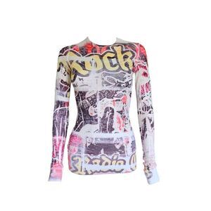 vintage grunge graphic long-sleeve